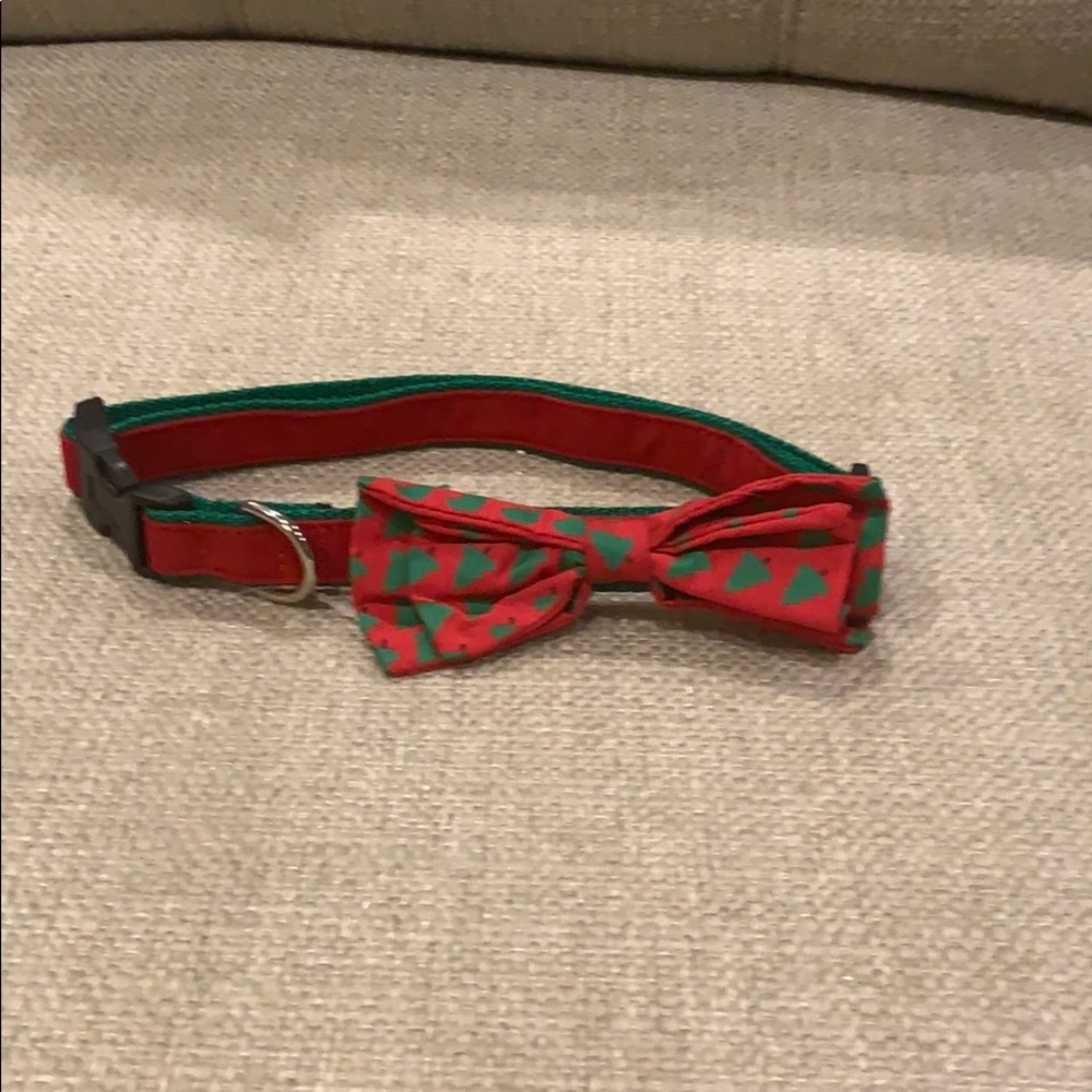 Mud Pie Christmas Tree Adjustable Dog Collar